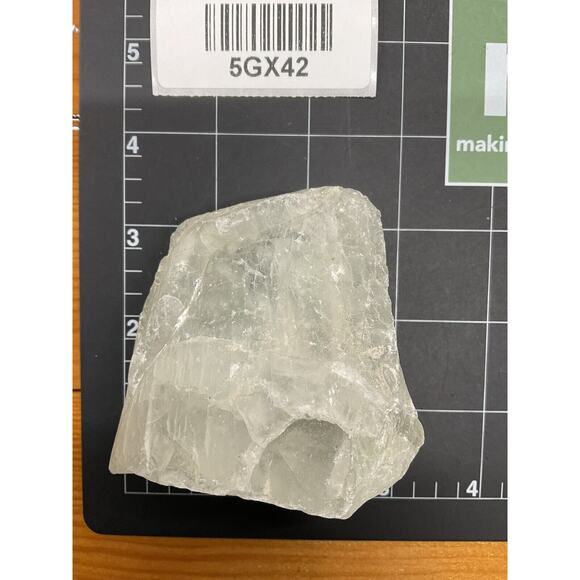 Translucent‎ Cream Art Glass Cullet Glowing Manganese Slag Glass #5GX42 - Picture 7 of 7